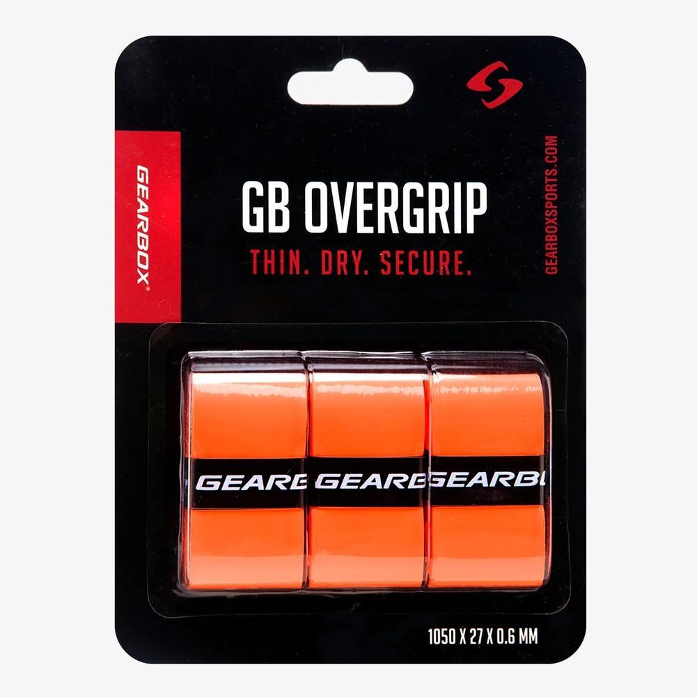 Pickleball Overgrip 3 Pack Neon Orange Pickleball Grips GEARBOX Orange