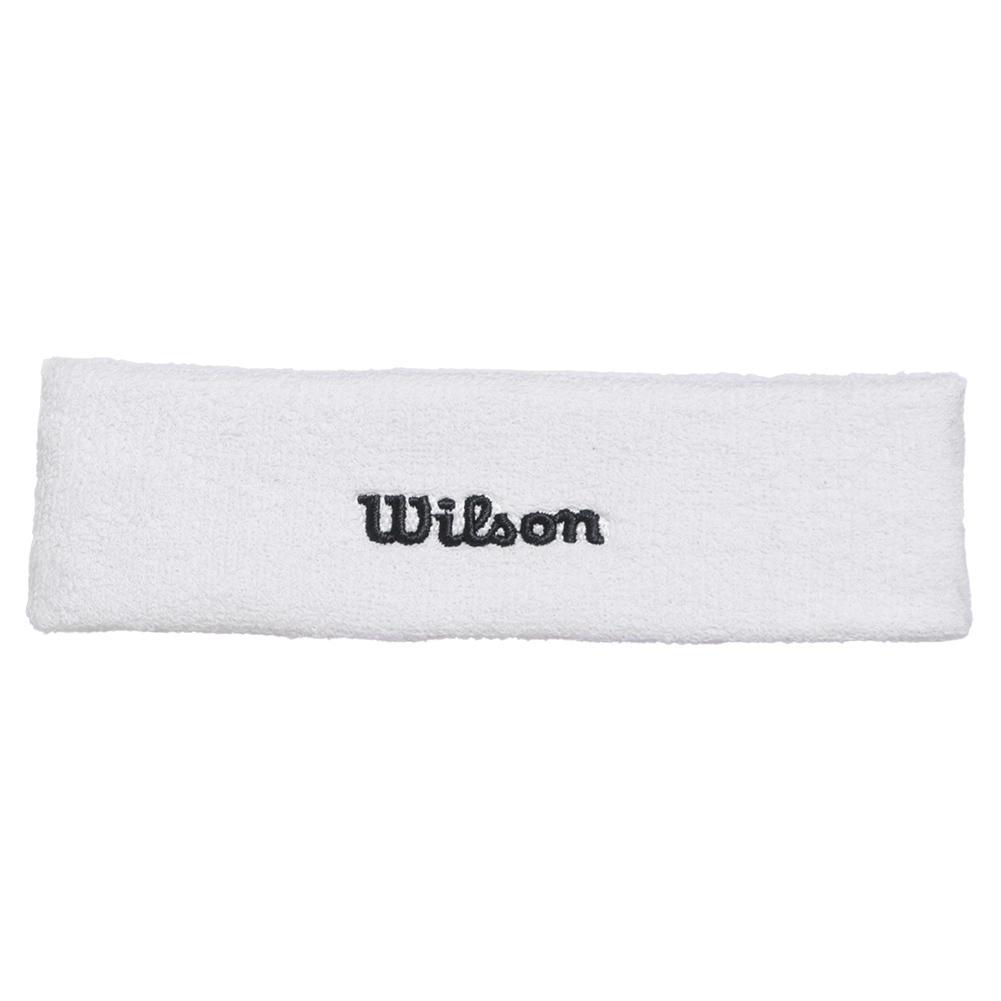 Unisex Logo Headband Womens Apparel WILSON White