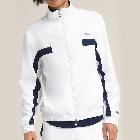 Men's Grand Slam Tennis Jacket Bright White Outerwear WILSON S
