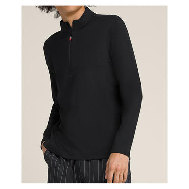 Men's Elevate Performance 1/2 Zip Long Sleeve Outerwear WILSON Black S