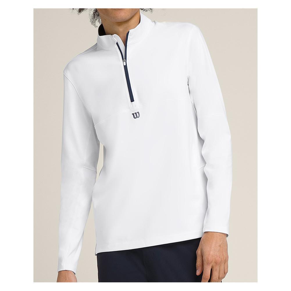 Men's Elevate Performance 1/2 Zip Long Sleeve Outerwear WILSON White S