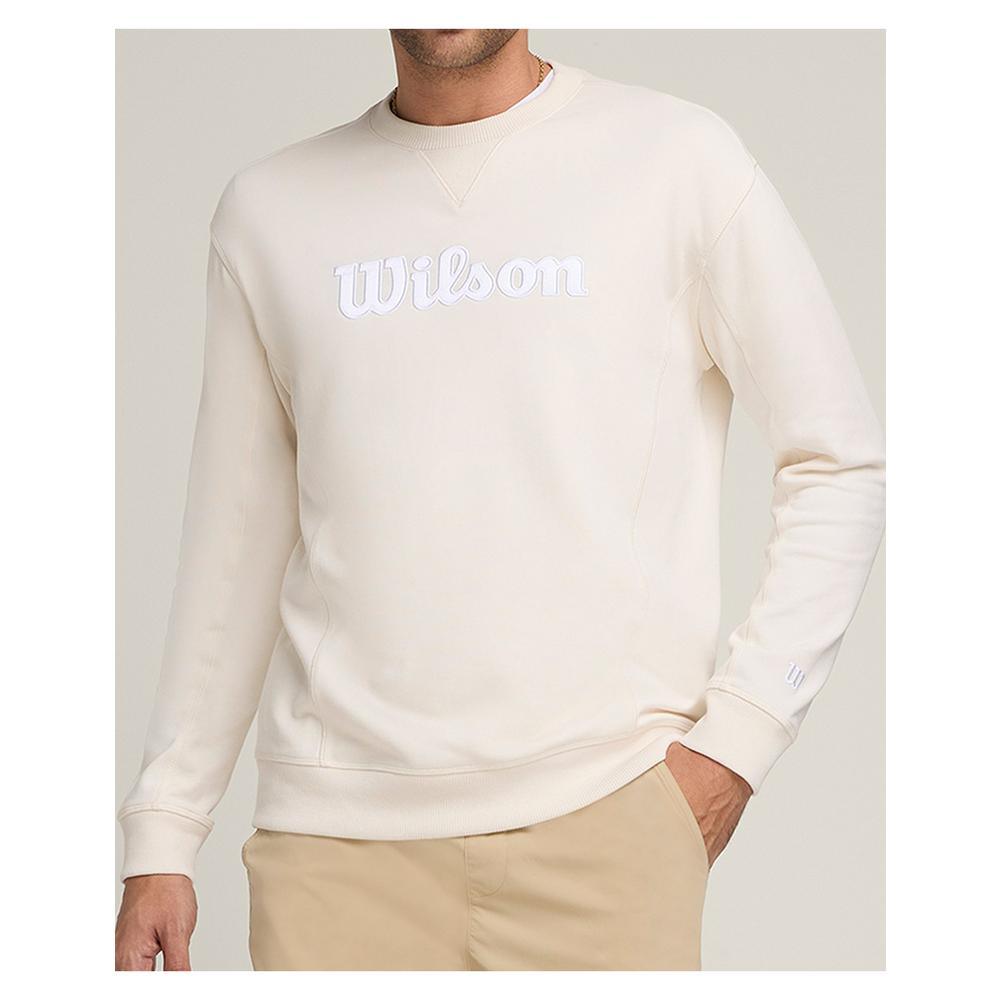 Men's Parkside Crew Classic Tennis Long Sleeve Outerwear WILSON Beige S