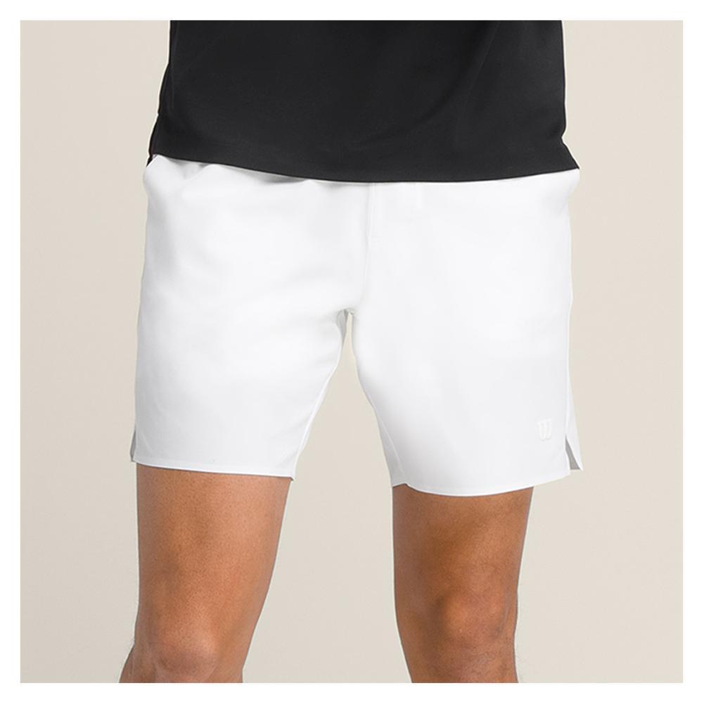 Men's Tournament 7 Inch Tennis Short Mens Apparel WILSON White S
