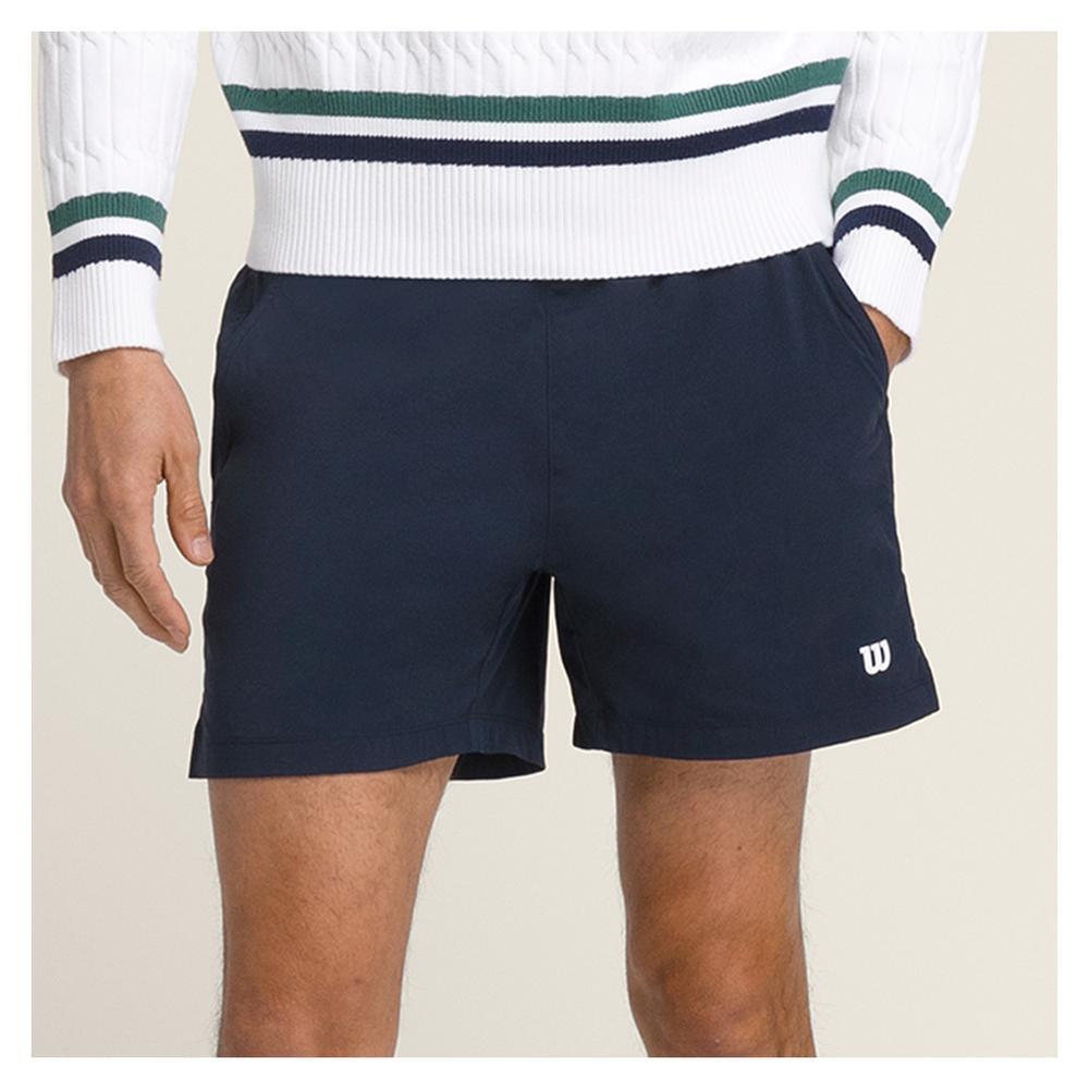 Men's Volley 6 Inch Tennis Short Mens Apparel WILSON Blue M