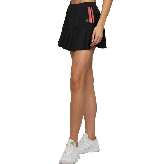 Women`s Elite Dash 13 Inch Tennis Skort Black and Multi WOMENS APPAREL LIJA Purple M