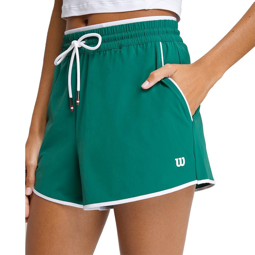Women`s Bowery Court Tennis Short WOMENS APPAREL WILSON Green M
