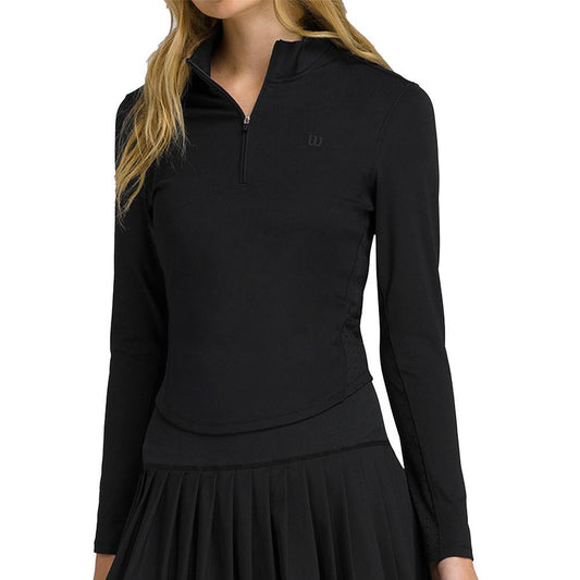 Women`s Brentwood Half-Zip WOMENS APPAREL WILSON Black L
