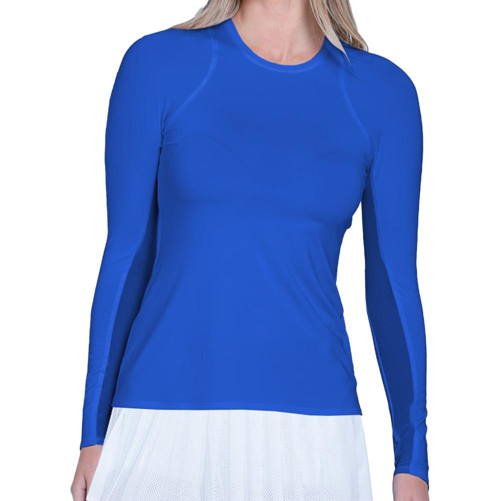 Women's LUV Breeze Long Sleeve Tennis Top WOMENS APPAREL LUCKY IN LOVE Blue XL