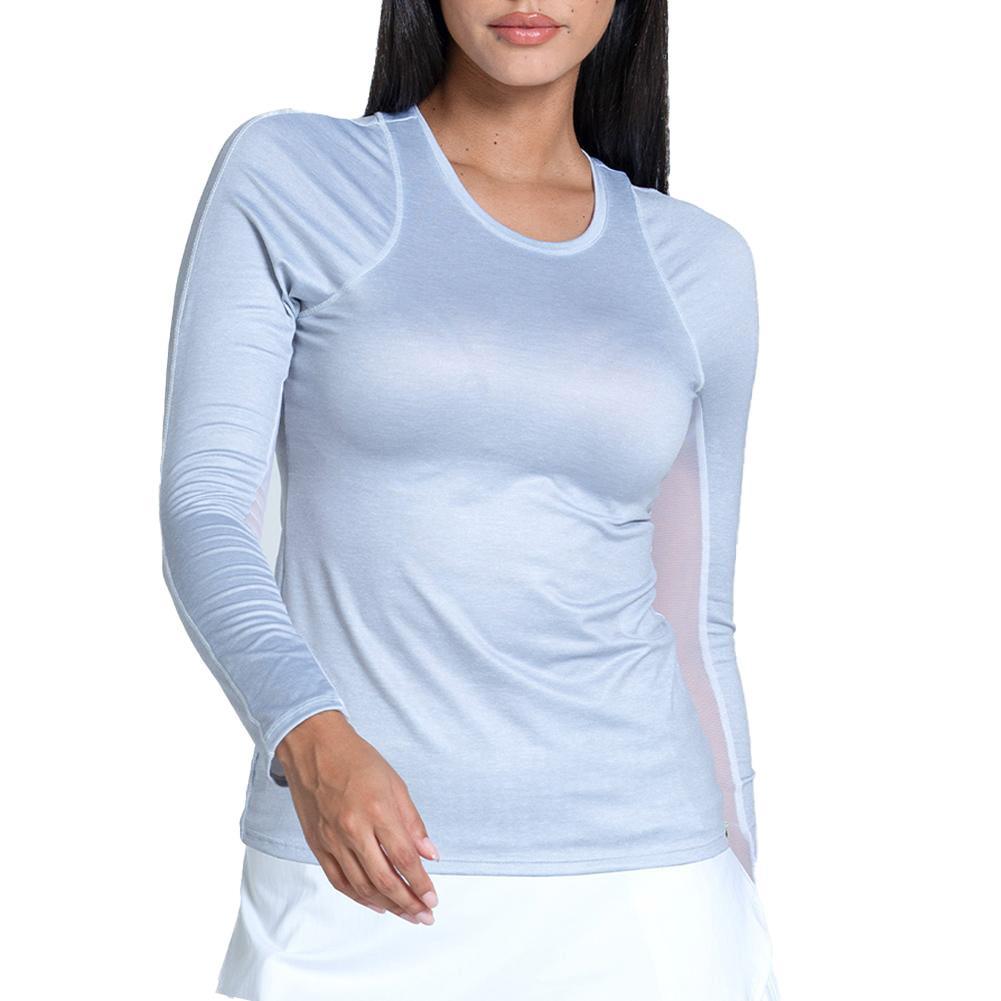 Women's LUV Breeze Long Sleeve Tennis Top WOMENS APPAREL LUCKY IN LOVE Grey L