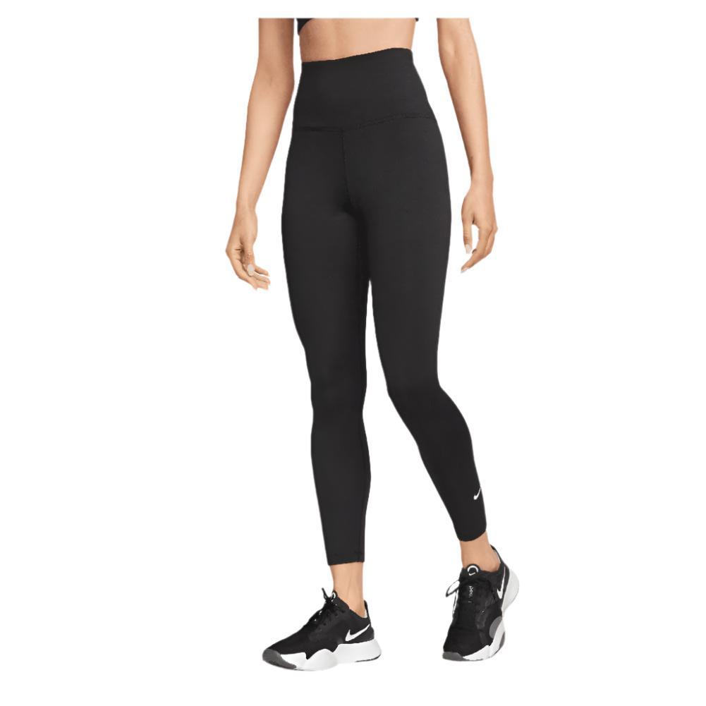 Women`s Therma-FIT One High-Waisted 7/8 Leggings Black and White WOMENS APPAREL NIKE L