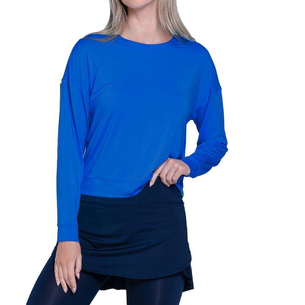 Women's LUV Hype Long Sleeve Tennis Top WOMENS APPAREL LUCKY IN LOVE Blue L
