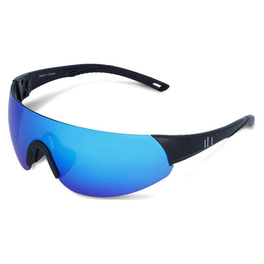 Shield Pickleball Eyewear White and Blue Flash SUNGLASSES PARALLEL Blue