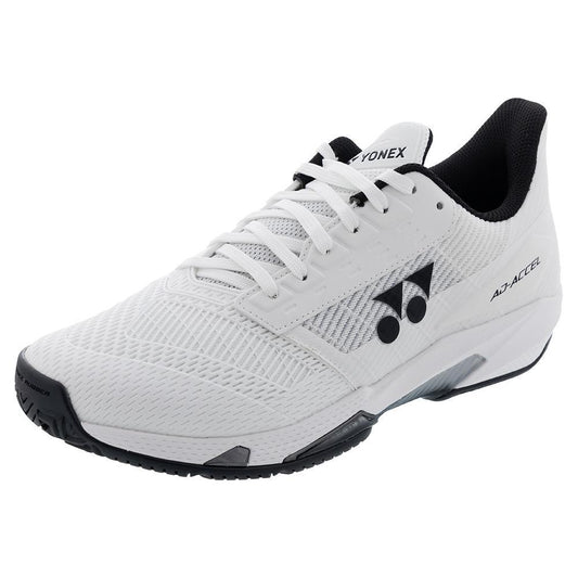 Men`s Power Cushion AD-Accel All Court Tennis Shoes White and Black TOP TENNIS SHOES YONEX 6 White