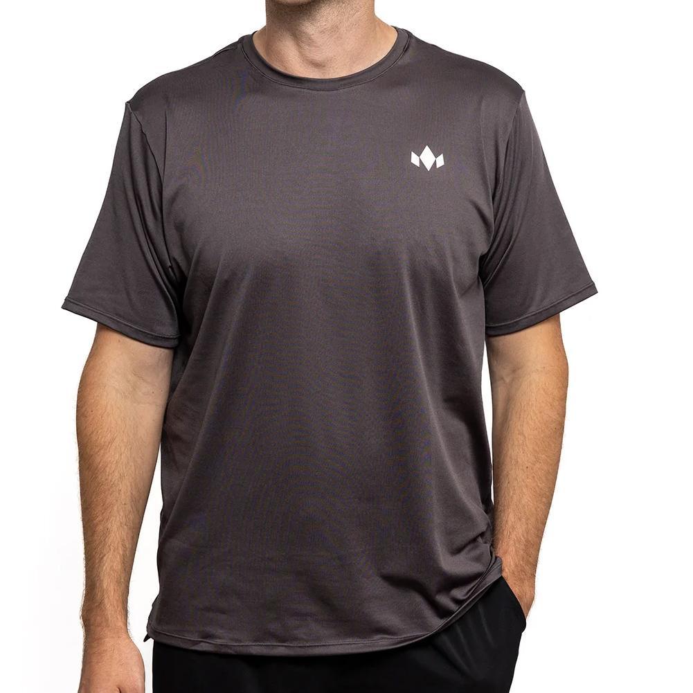 Men`s Essential Crew Neck MENS TEAM GEAR DIADEM CHARCOAL_GREY XS