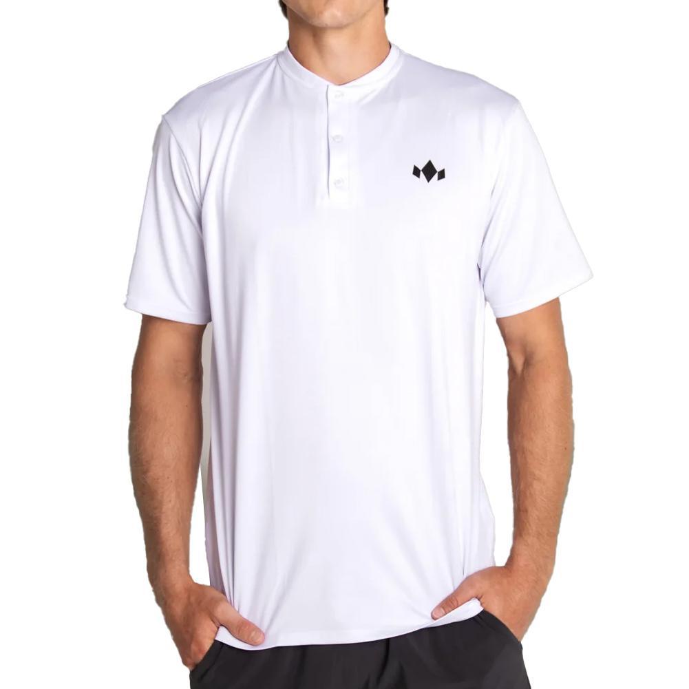 Men`s Essential Henley MENS TEAM GEAR DIADEM White XS