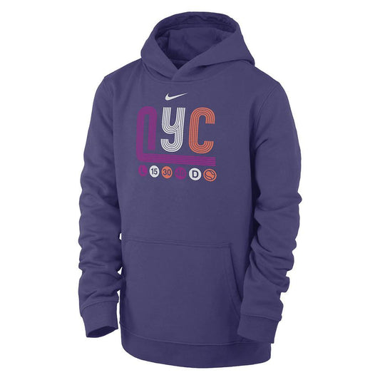 Juniors` NYC Tennis Hoodie New Orch TOURNAMENT GEAR NIKE M Purple