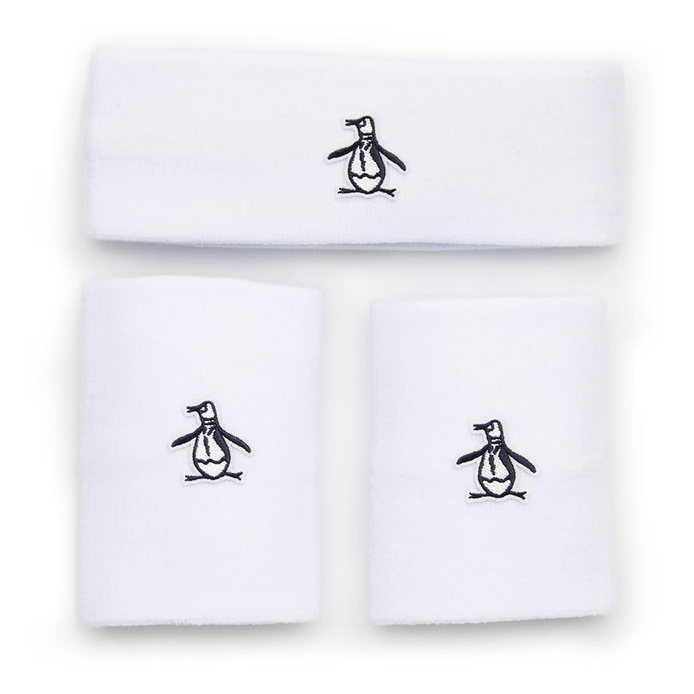 Men`s Solid Head and Wristband Set WOMENS APPAREL PENGUIN White ONE_SIZE
