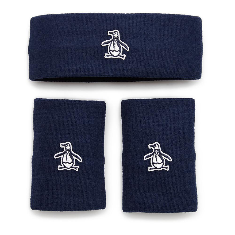 Men`s Solid Head and Wristband Set WOMENS APPAREL PENGUIN Blue ONE_SIZE