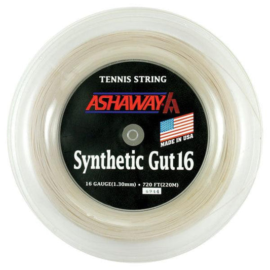 Synthetic Gut 16g Reel 720' White Strings ASHAWAY Default Title
