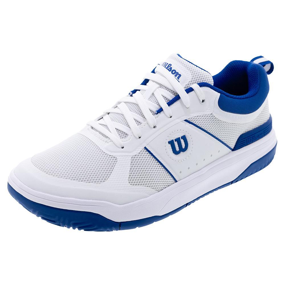 Men`s Pickle Pro Pickleball Shoes White and Deja Vu Blue SHOES WILSON