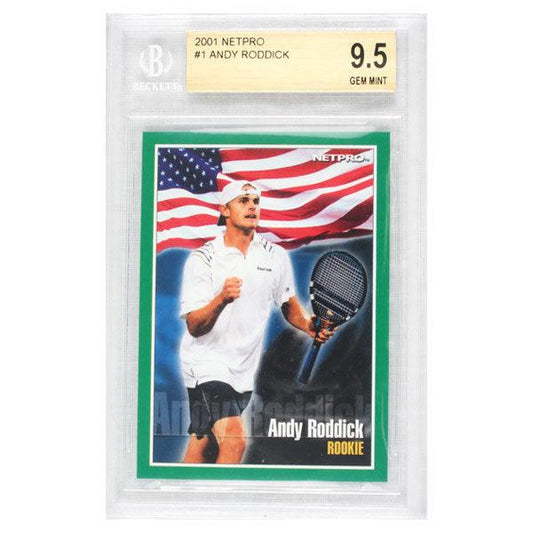 Andy Roddick 2001 NETPRO Tour Star Rookie Card (Beckett Rated) Other NETPRO White