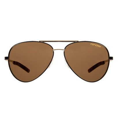 Shwae Sunglasses Midnight Gold and Brown Lenses TIFOSI