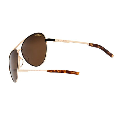 Shwae Sunglasses Midnight Gold and Brown Lenses TIFOSI
