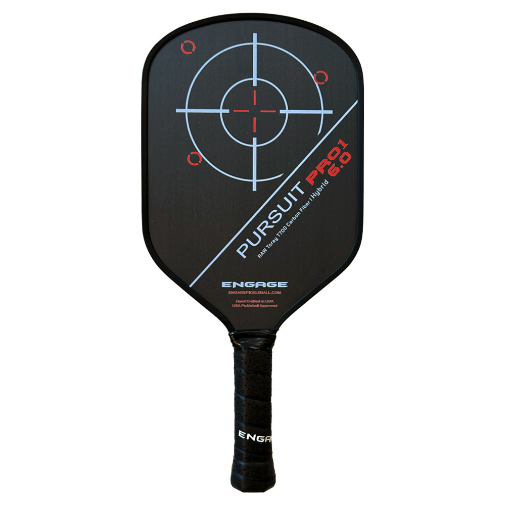 Pro1 6.0 Hybrid Pickleball Paddle ENGAGE PICKLEBALL RED