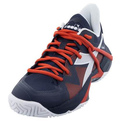 Men's B.Icon 2 AG Tennis Shoes Blue Corsair and White Shoes DIADORA 10
