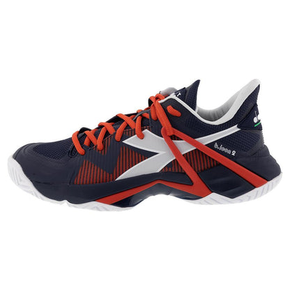 Men's B.Icon 2 AG Tennis Shoes Blue Corsair and White Shoes DIADORA 8