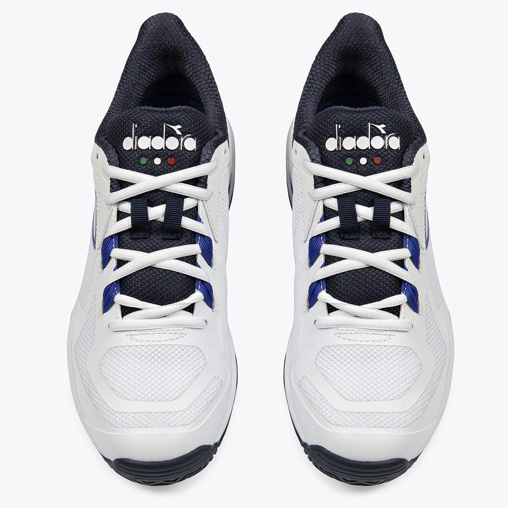 Men's Trofeo 2 AG PKL Shoes White and Surf the Web Shoes DIADORA