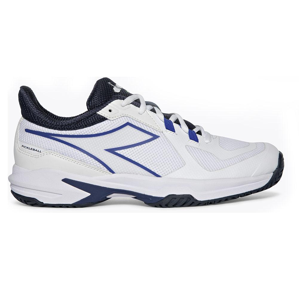 Men's Trofeo 2 AG PKL Shoes White and Surf the Web Shoes DIADORA