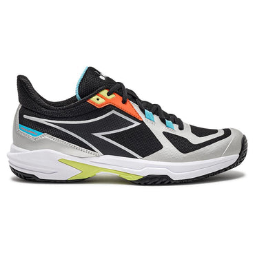 Men's Trofeo 2 AG Pickleball Shoes Black and Silver Shoes DIADORA 7.5