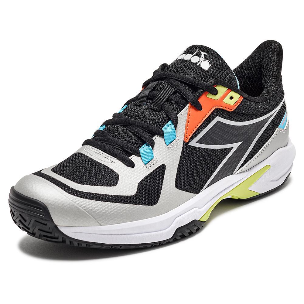Men's Trofeo 2 AG Pickleball Shoes Black and Silver Shoes DIADORA