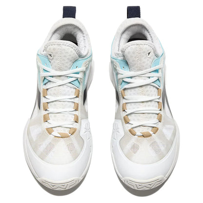 Women`s Speed Blushield Fly 4 Tennis Shoes White and Blue Corsair DIADORA