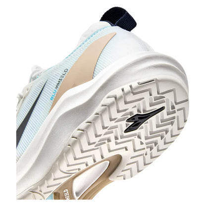 Women`s Speed Blushield Fly 4 Tennis Shoes White and Blue Corsair DIADORA