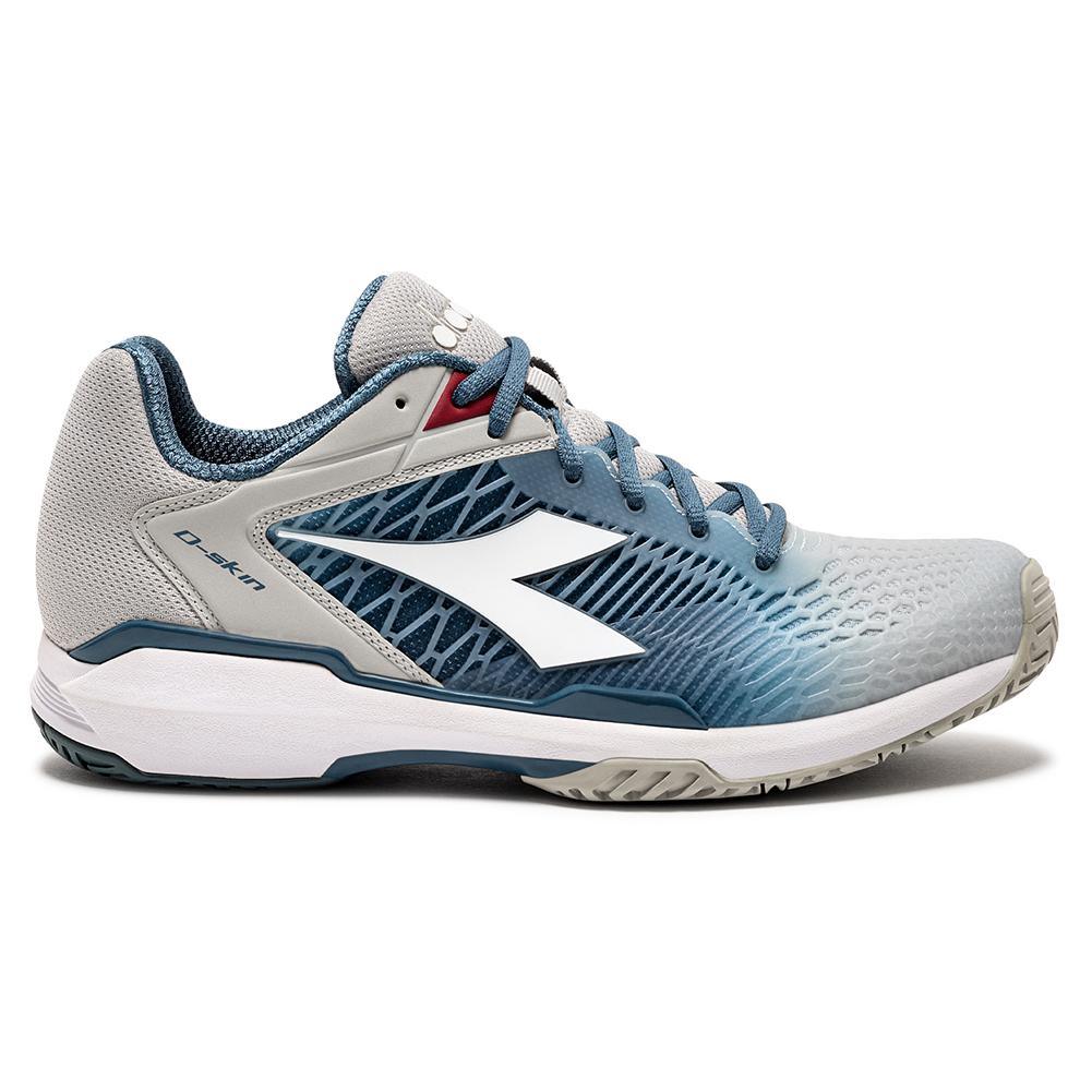 Men's Speed Competition 7 AG Tennis Shoes Silver and Oceanview Top Tennis Shoes DIADORA 7.5