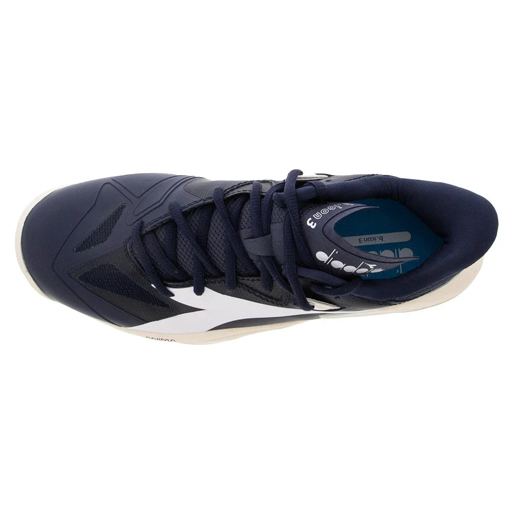 Men`s B.Icon 3 Tennis Shoes Blue Corsair and White DIADORA