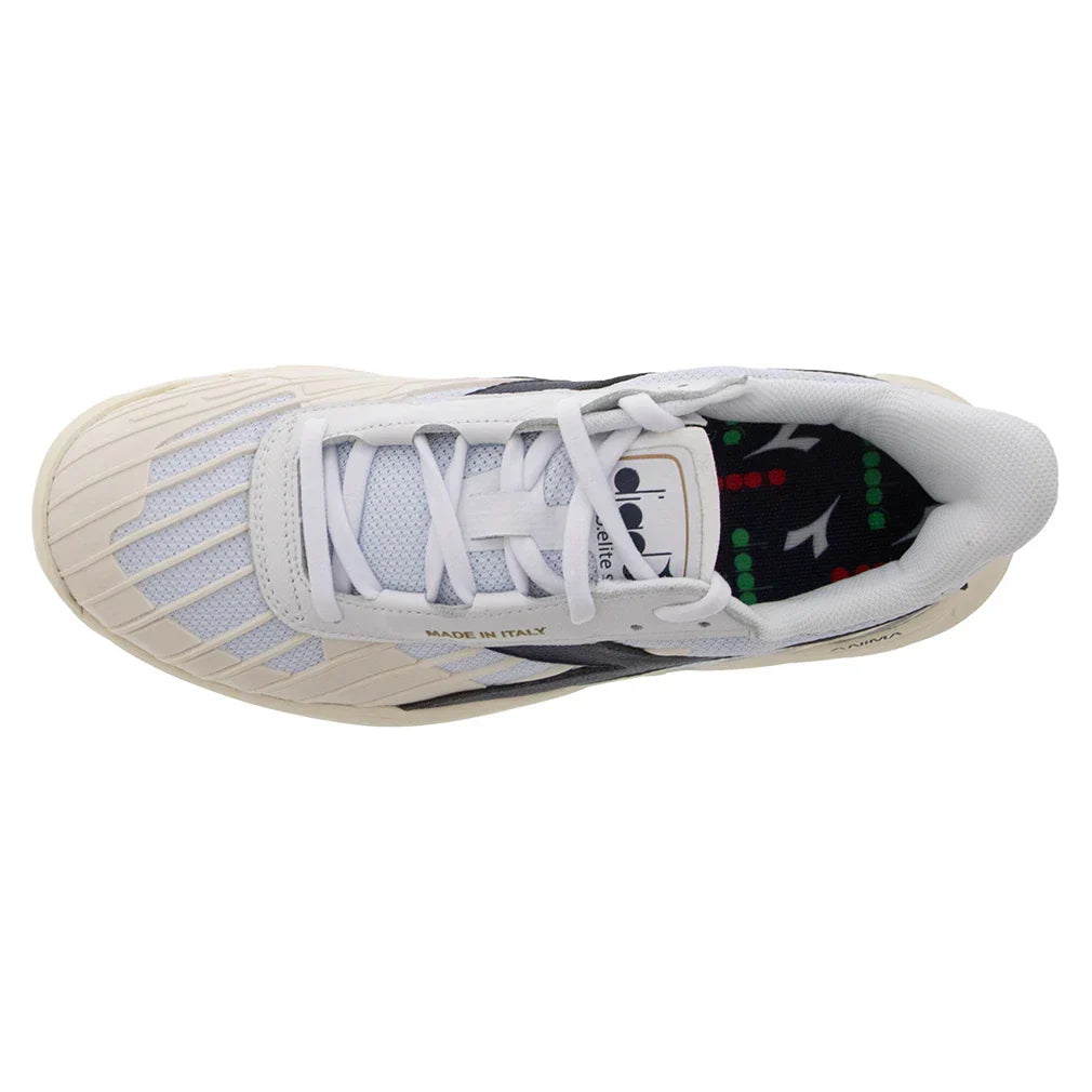 B. Elite Star Tennis Shoes White and Blue Corsair DIADORA