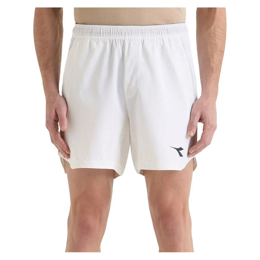 Men`s Icon 6 Inch Tennis Short MENS APPAREL DIADORA S White