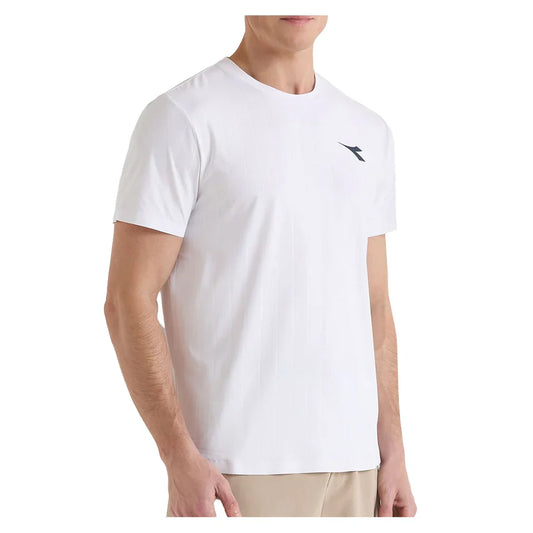 Men`s Icon Short Sleeve Tennis Top MENS APPAREL DIADORA S White