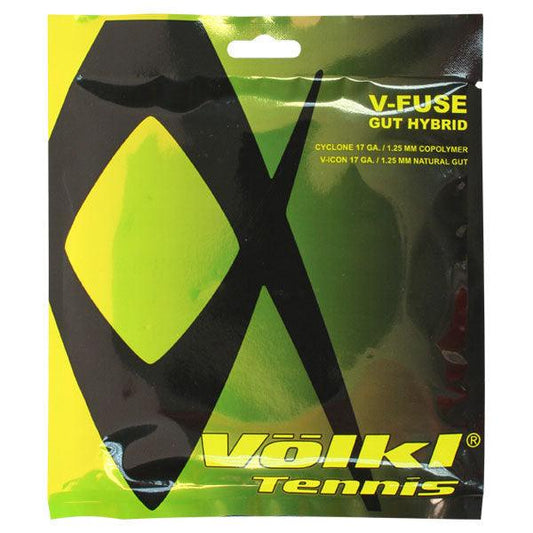 V Fuse Hybrid 17g Tennis Strings Strings VOLKL Yellow