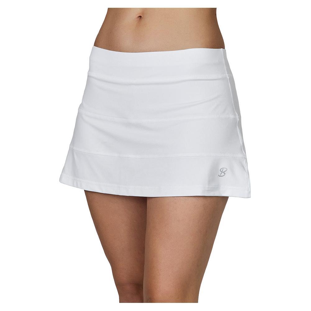 Women's UV Colors 13 Inch Tennis Skort White Womens Apparel SOFIBELLA