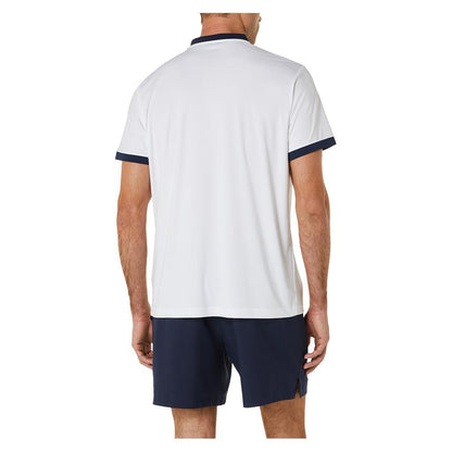 Men's Court Tennis Polo Mens Apparel ASICS White XL