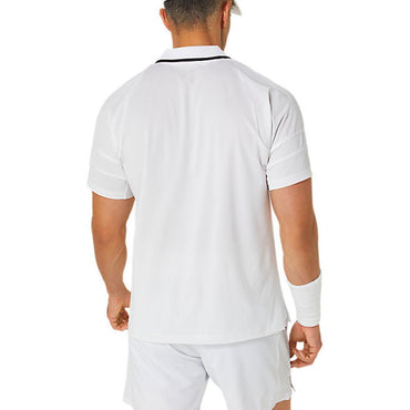 Men`s Match Actibreeze Tennis Polo Brilliant White MENS APPAREL ASICS M White