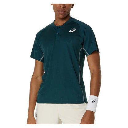 Men`s Match ACTIBREEZE Tennis Polo Saxon Green ASICS S