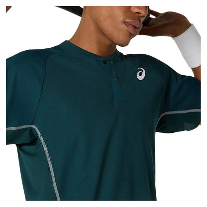 Men`s Match ACTIBREEZE Tennis Polo Saxon Green ASICS
