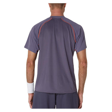 Men`s Match ACTIBREEZE Tennis Polo Greyish Purple MENS APPAREL ASICS