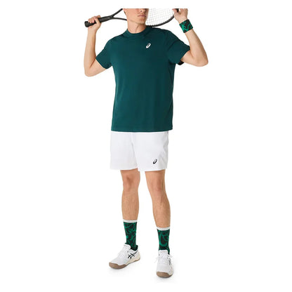 Men`s Court Short Sleeve Tennis Top Saxon Green ASICS