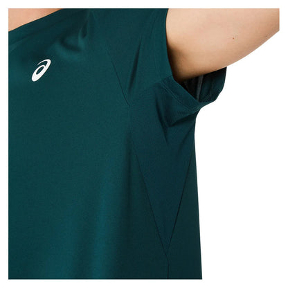 Men`s Court Short Sleeve Tennis Top Saxon Green ASICS